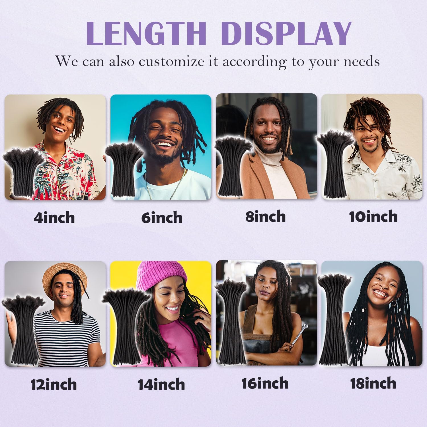 100% Human Hair Dreadlocks Thick Human Hair Dreadlocks Human Hair Dreadlocks for Cosplay
