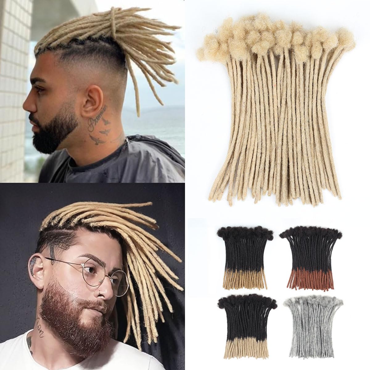 100% Human Hair Dreadlocks Ombre Human Hair Dreadlocks Human Hair Dreadlocks for Cosplay