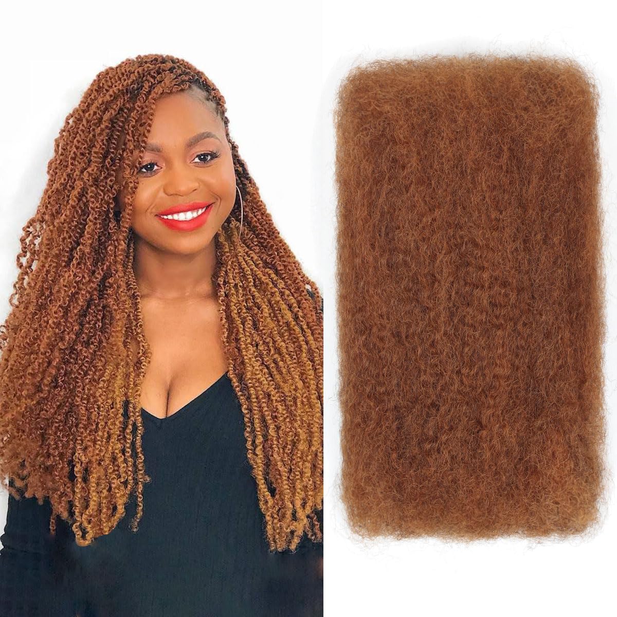 4C Afro Hair 12 Packs Afro Kinky Hair Twist Out Hairstyle