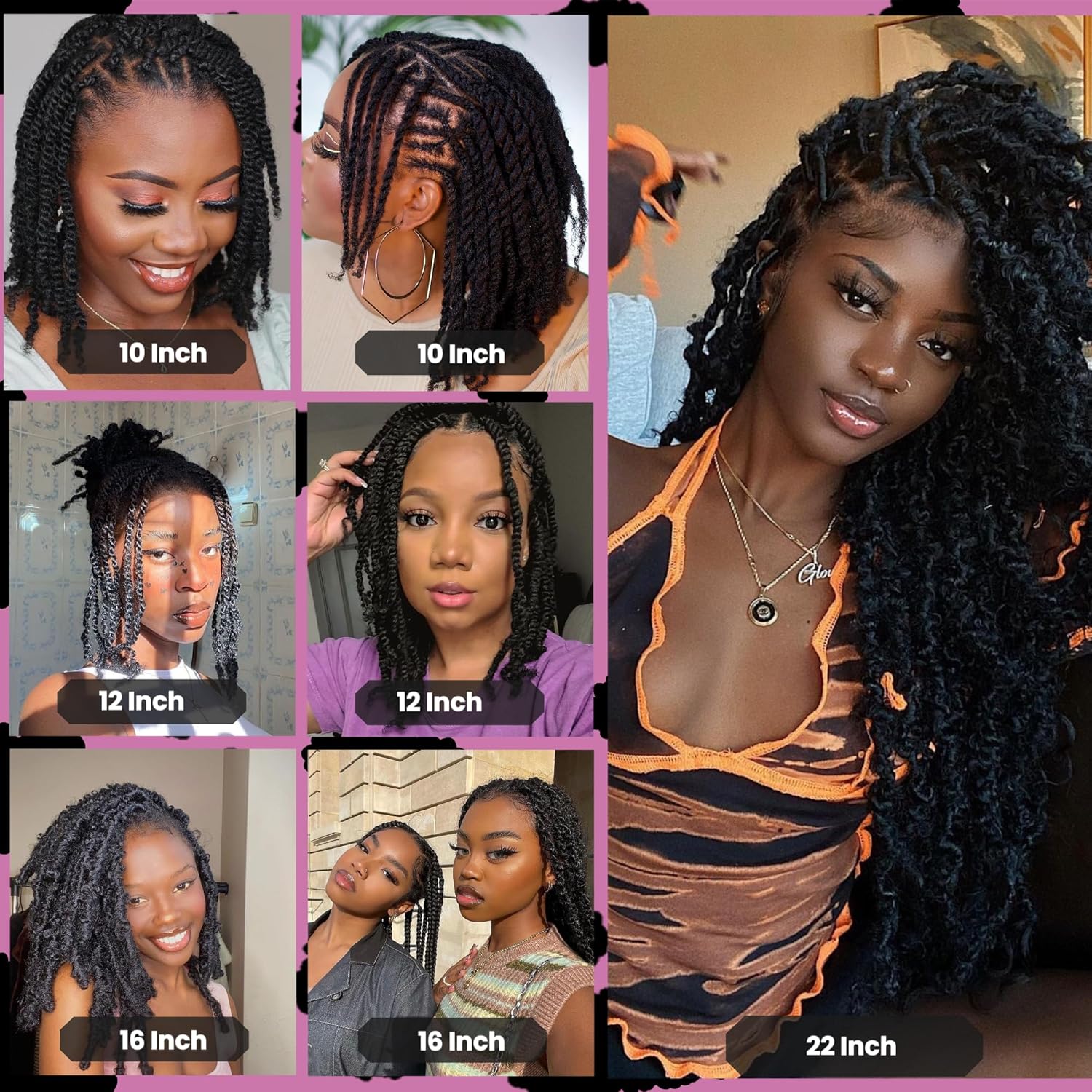 4C Human Afro Kinky Hair 12 Packs Afro Kinky Hair Natural Afro Hairstyle