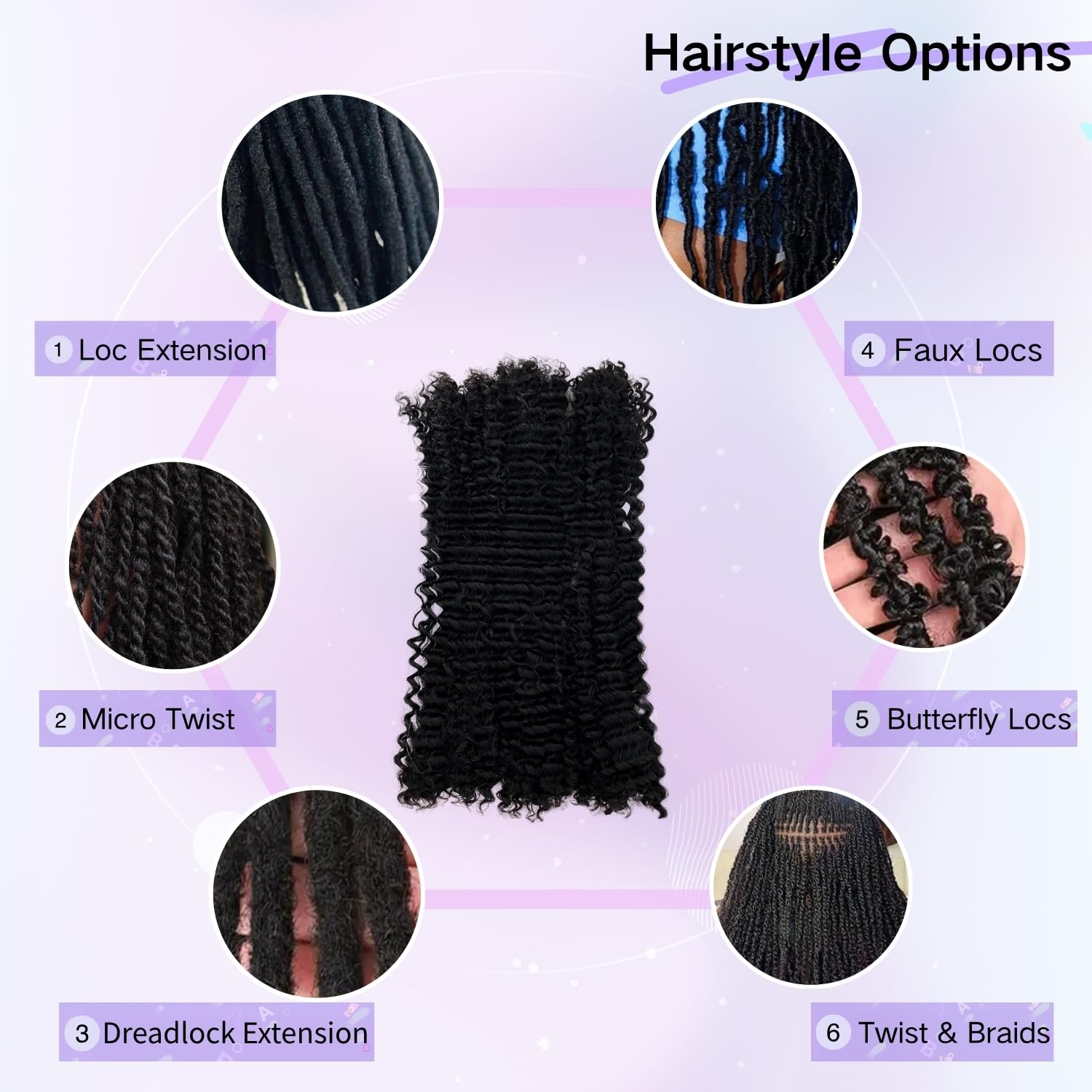 4C Human Afro Kinky Hair 12 Packs Afro Kinky Hair Twist Out Hairstyle