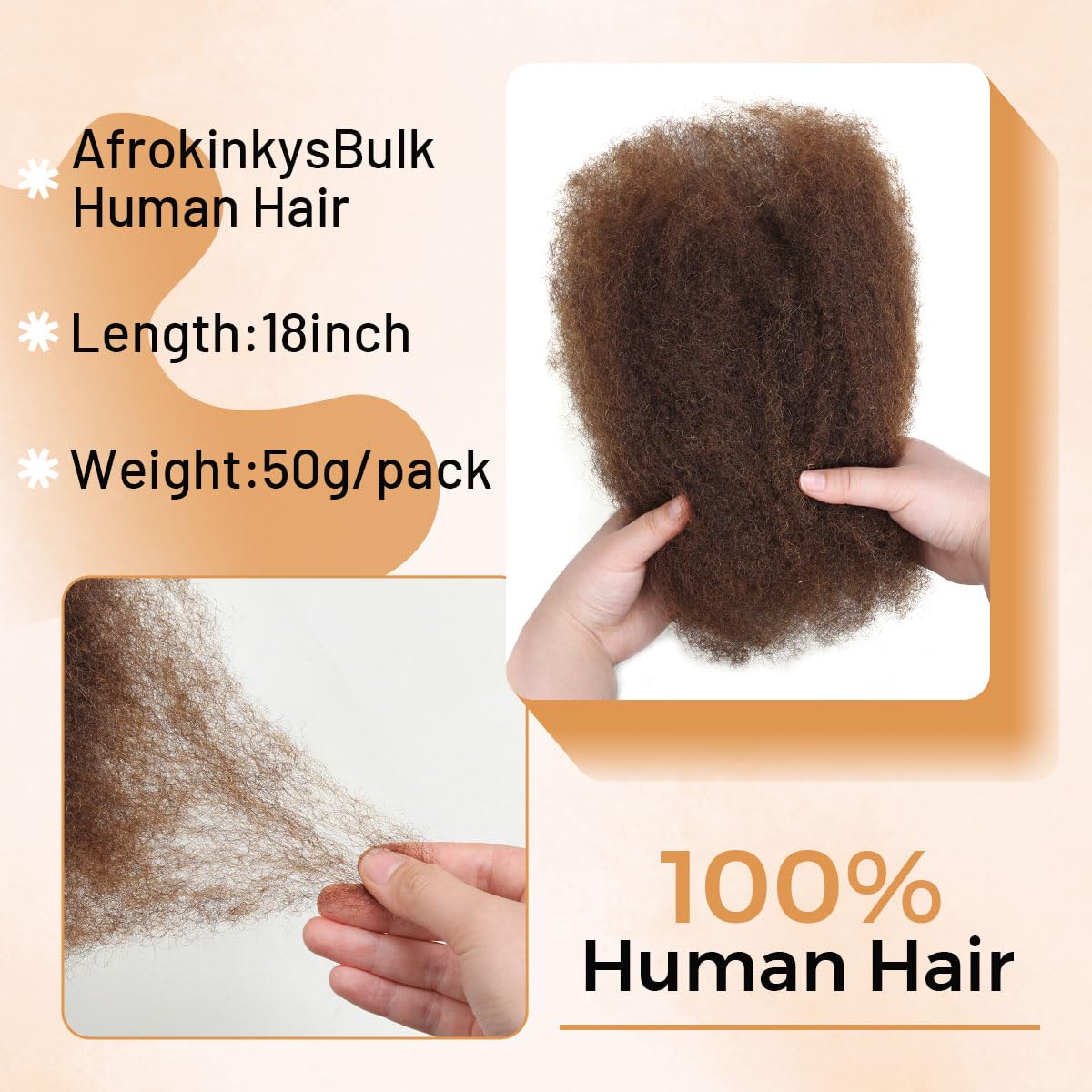 4C Human Afro Kinky Hair