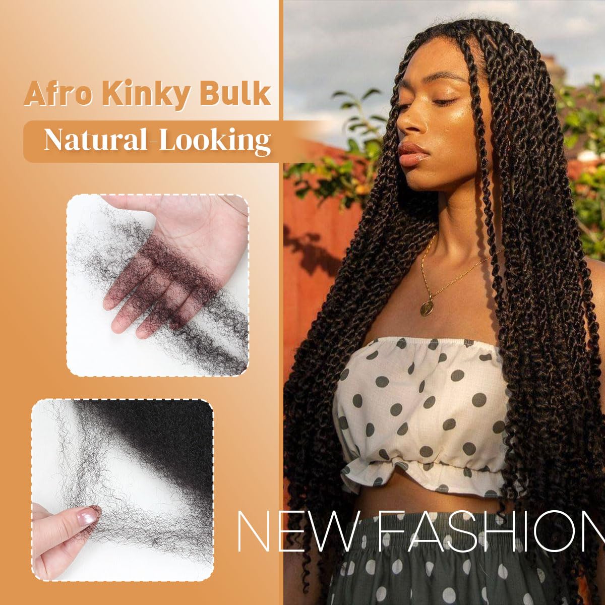 4C Twist Hair 3 Bundles Afro Kinky Hair Protective Style Afro Hair