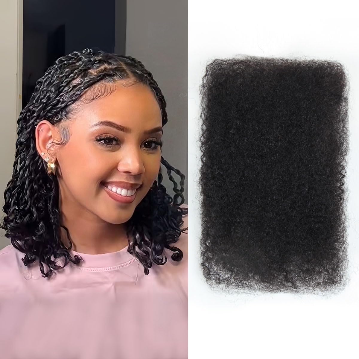 4C Twist Hair 12 Packs Afro Kinky Hair Natural Afro Hairstyle