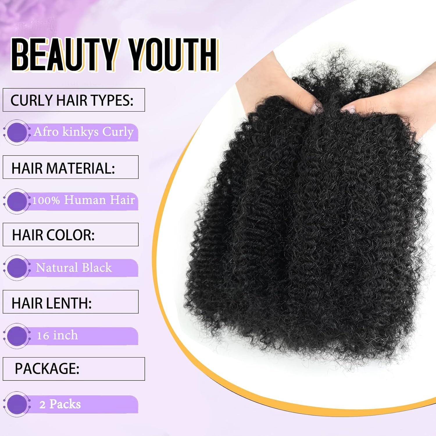 4C Twist Hair 6 Packs Afro Kinky Hair Braid Out Hairstyle