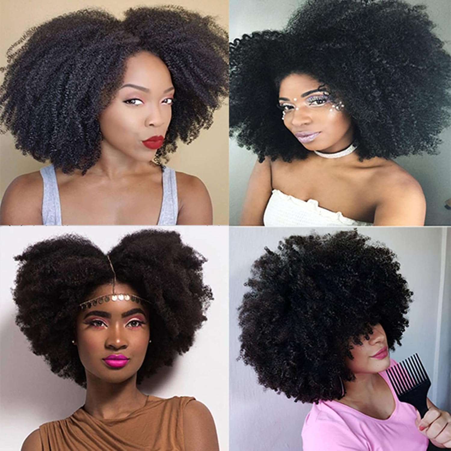 4C Twist Hair 12 Packs Afro Kinky Hair Natural Afro Hairstyle