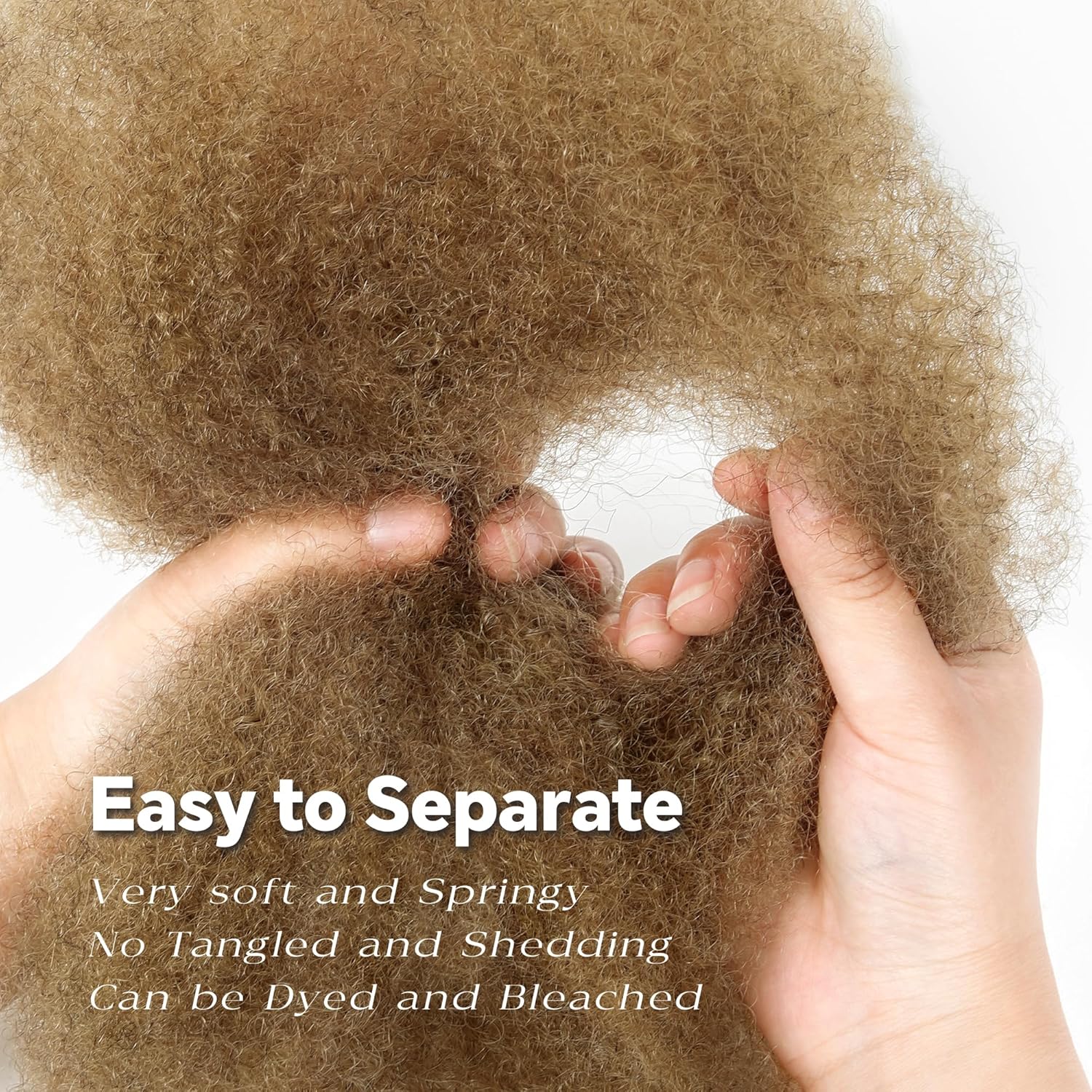 Afro Kinky Bulk Human Hair Durable For Protective Styles