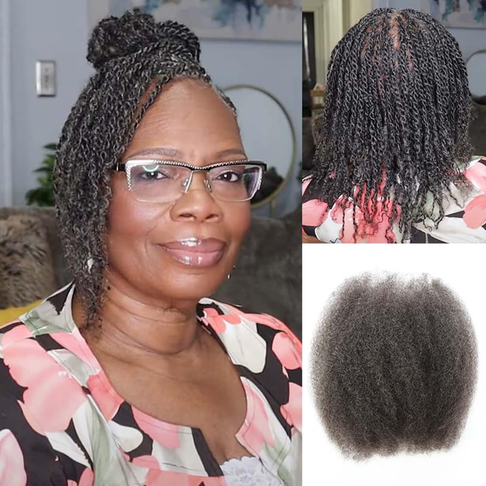 Afro Kinky Bulk Human Hair 100% Virgin For Braiding