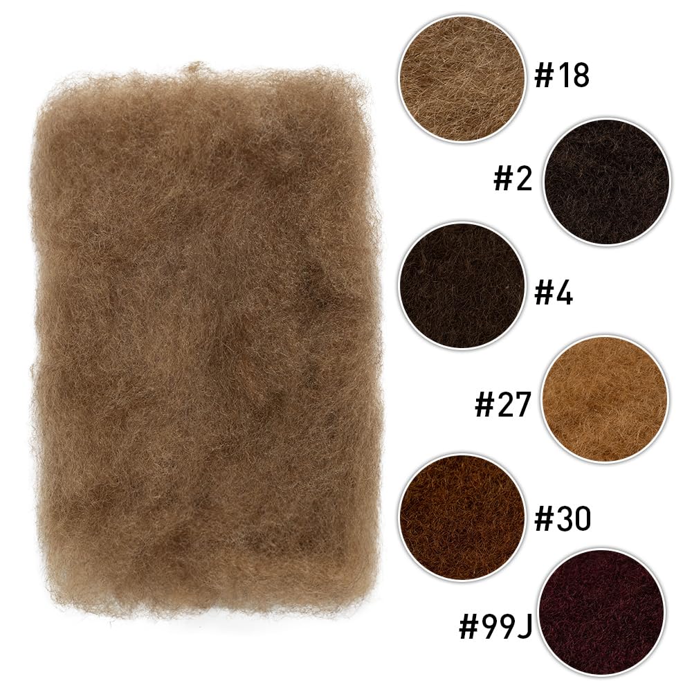Afro Kinky Bulk Human Hair Tangle-Free Natural Black