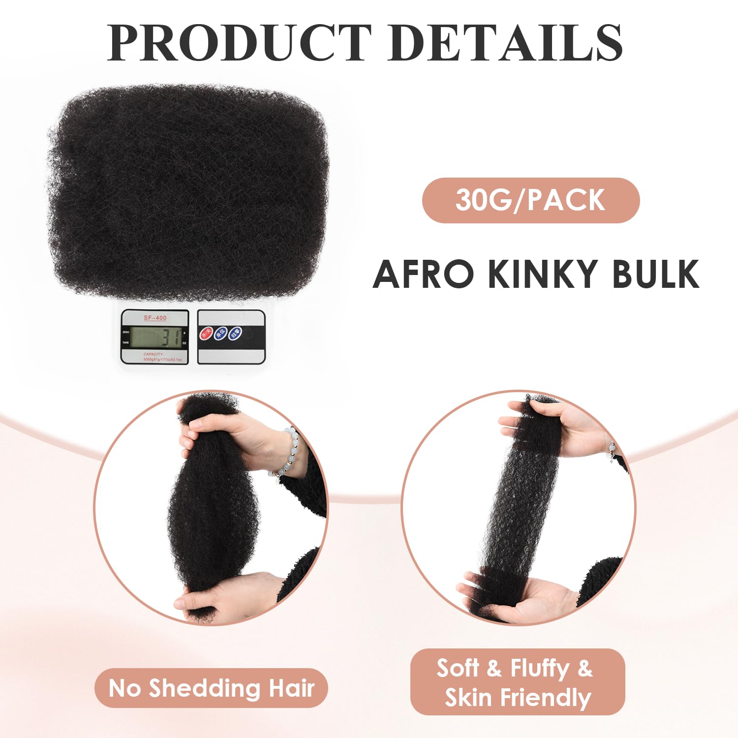Human Hair Bundles High Quality Afro Texture