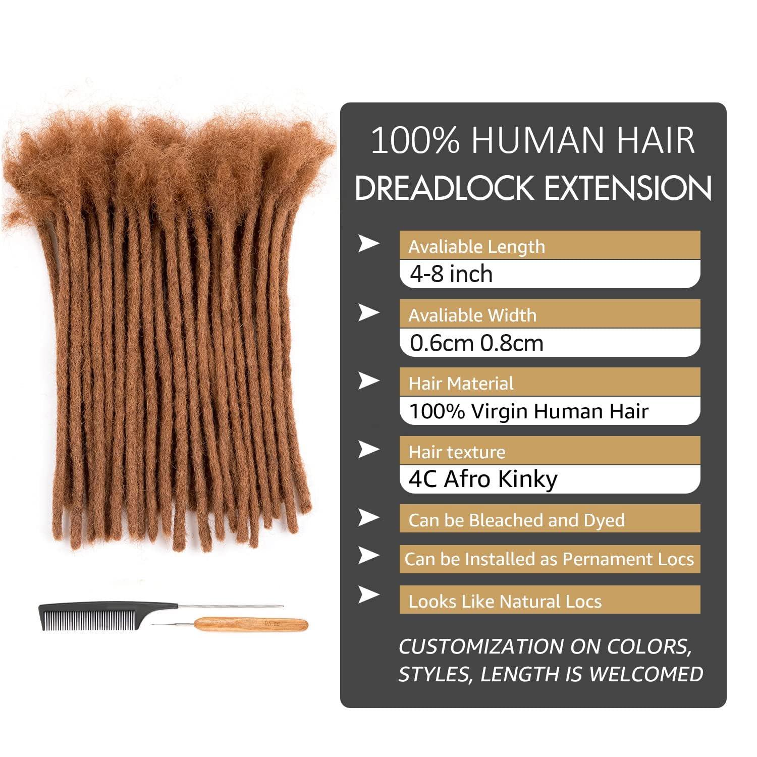Human Hair Dreadlocks