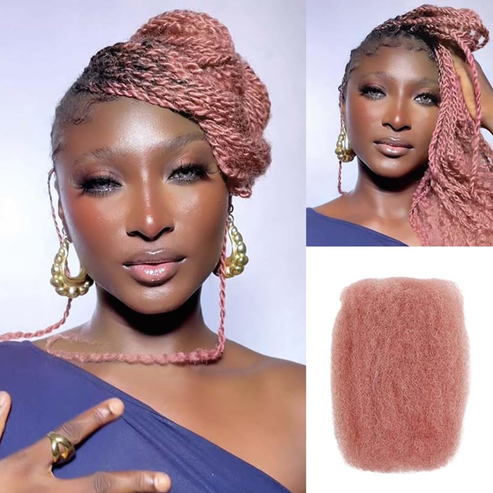 Kinky Bulk Hair Unprocessed Natural Black