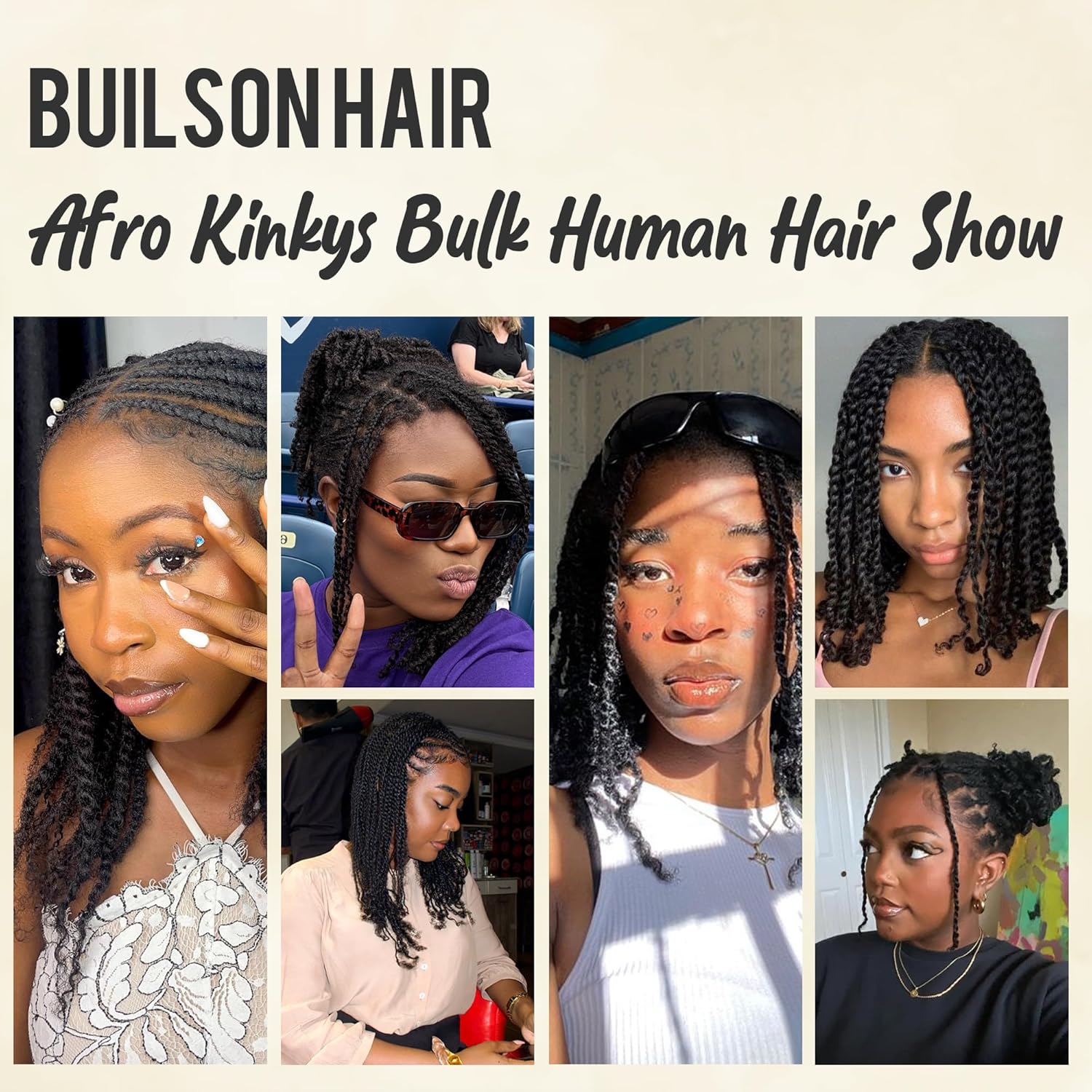 Kinky Bulk Hair Unprocessed For Protective Styles