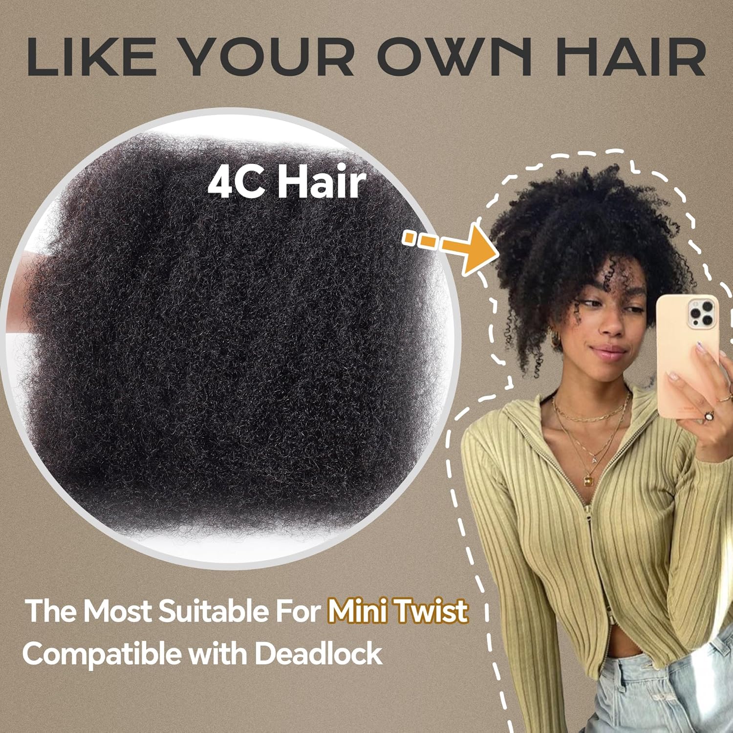 Kinky Bulk Hair High Quality For Braiding