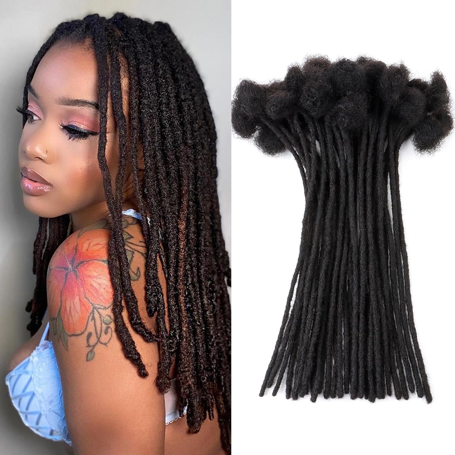 Natural Human Hair Dreadlocks Curly Human Hair Dreadlocks Human Hair Dreadlocks for Cosplay
