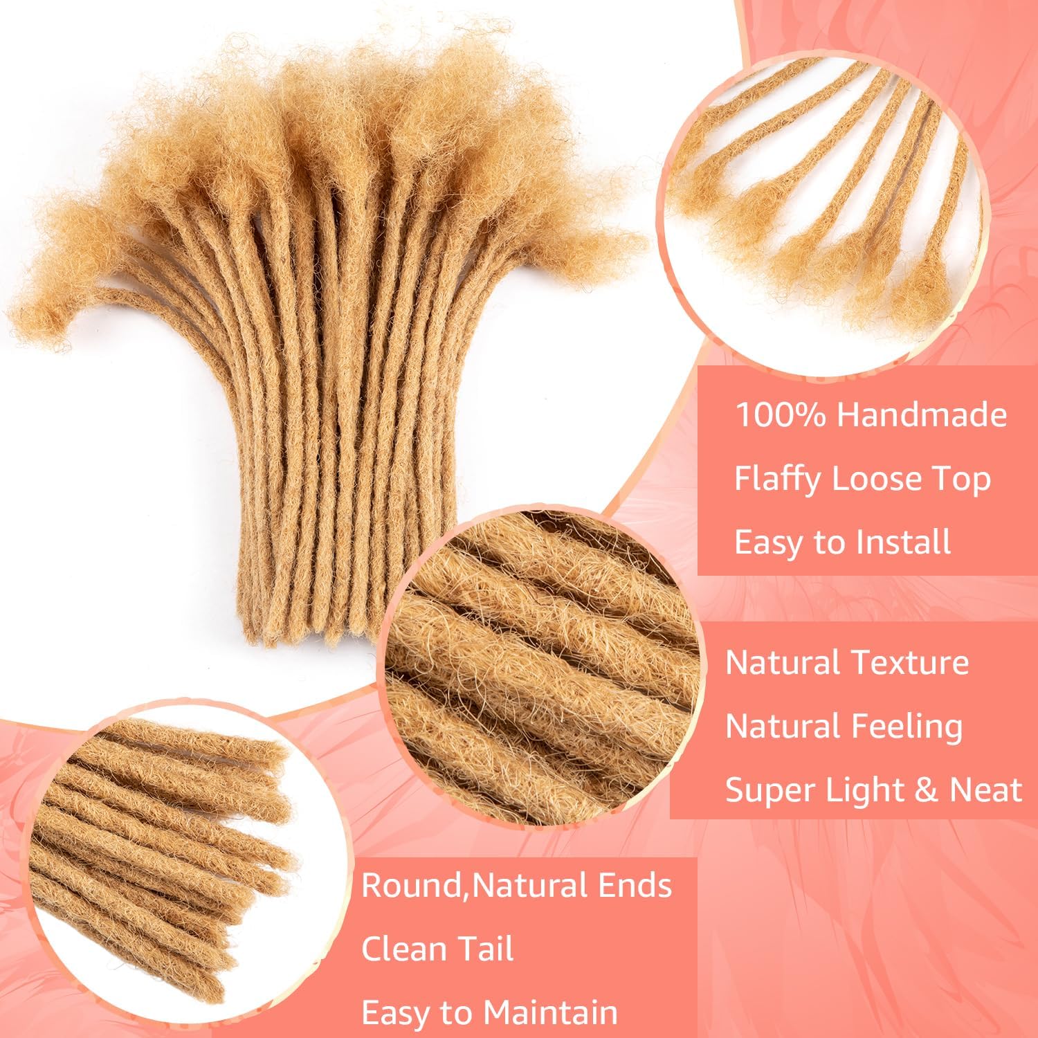 Natural Human Hair Dreadlocks Long Human Hair Dreadlocks Human Hair Dreadlocks for Cosplay