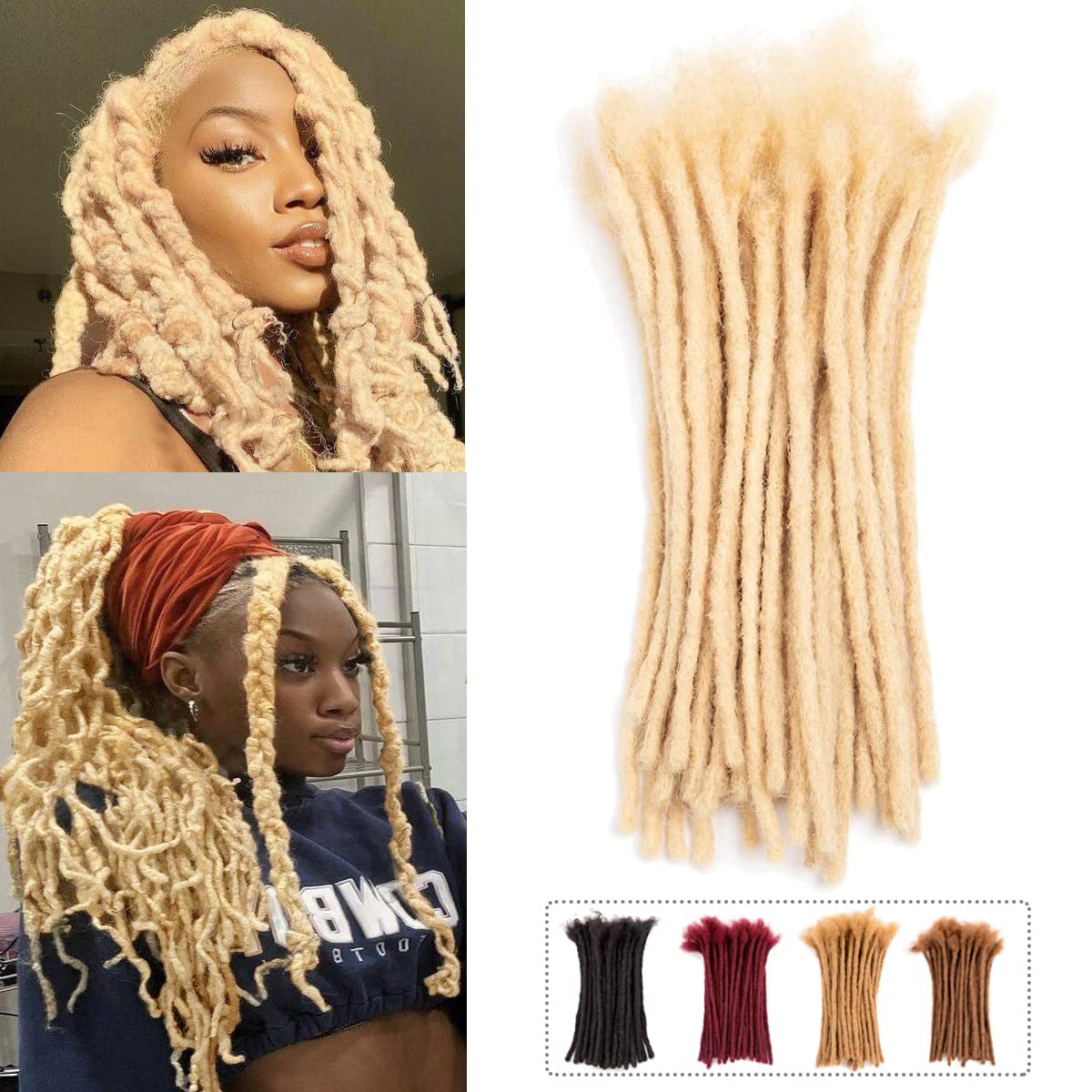 Natural Human Hair Dreadlocks Short Human Hair Dreadlocks Human Hair Dreadlocks for Cosplay