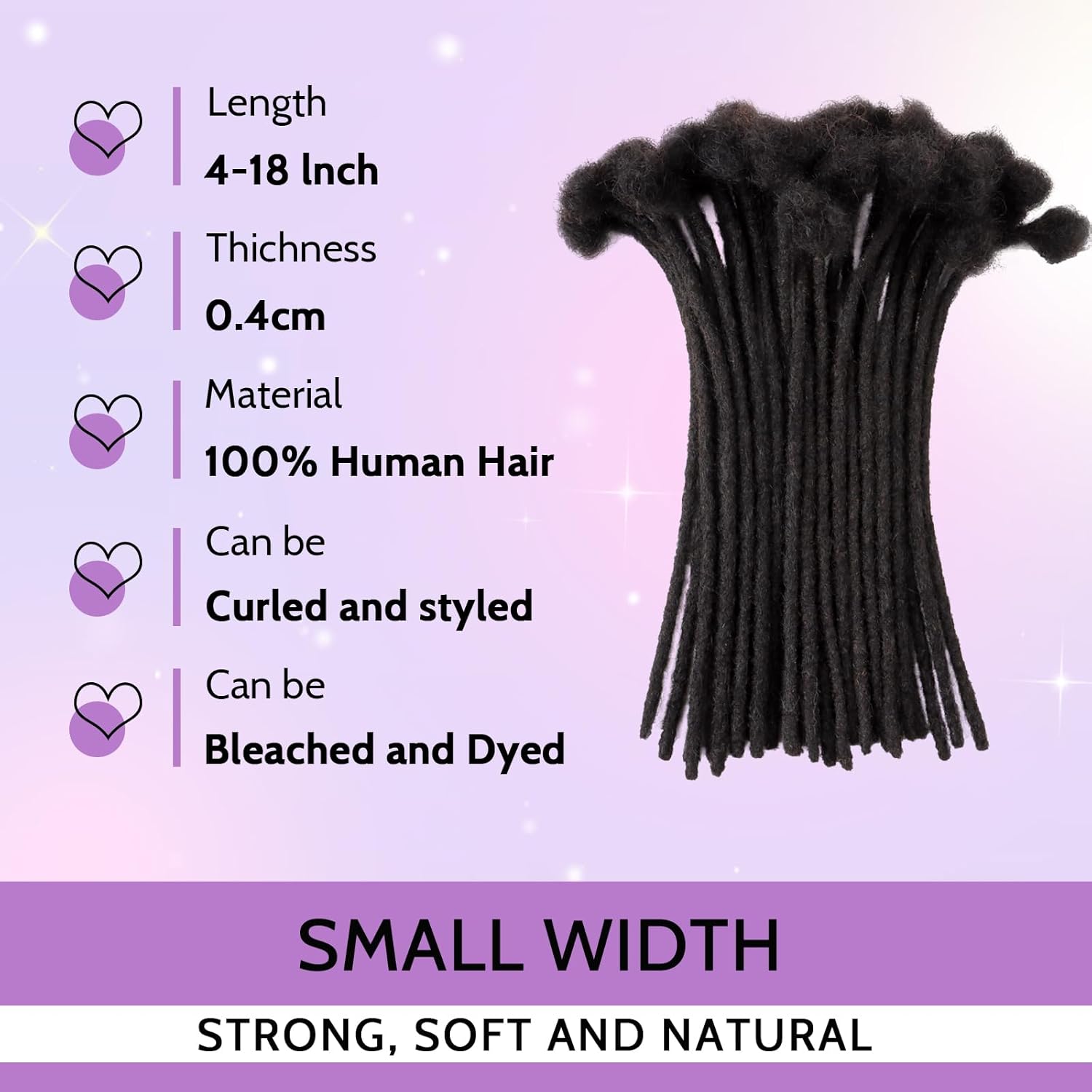 Premium Human Hair Dreadlocks