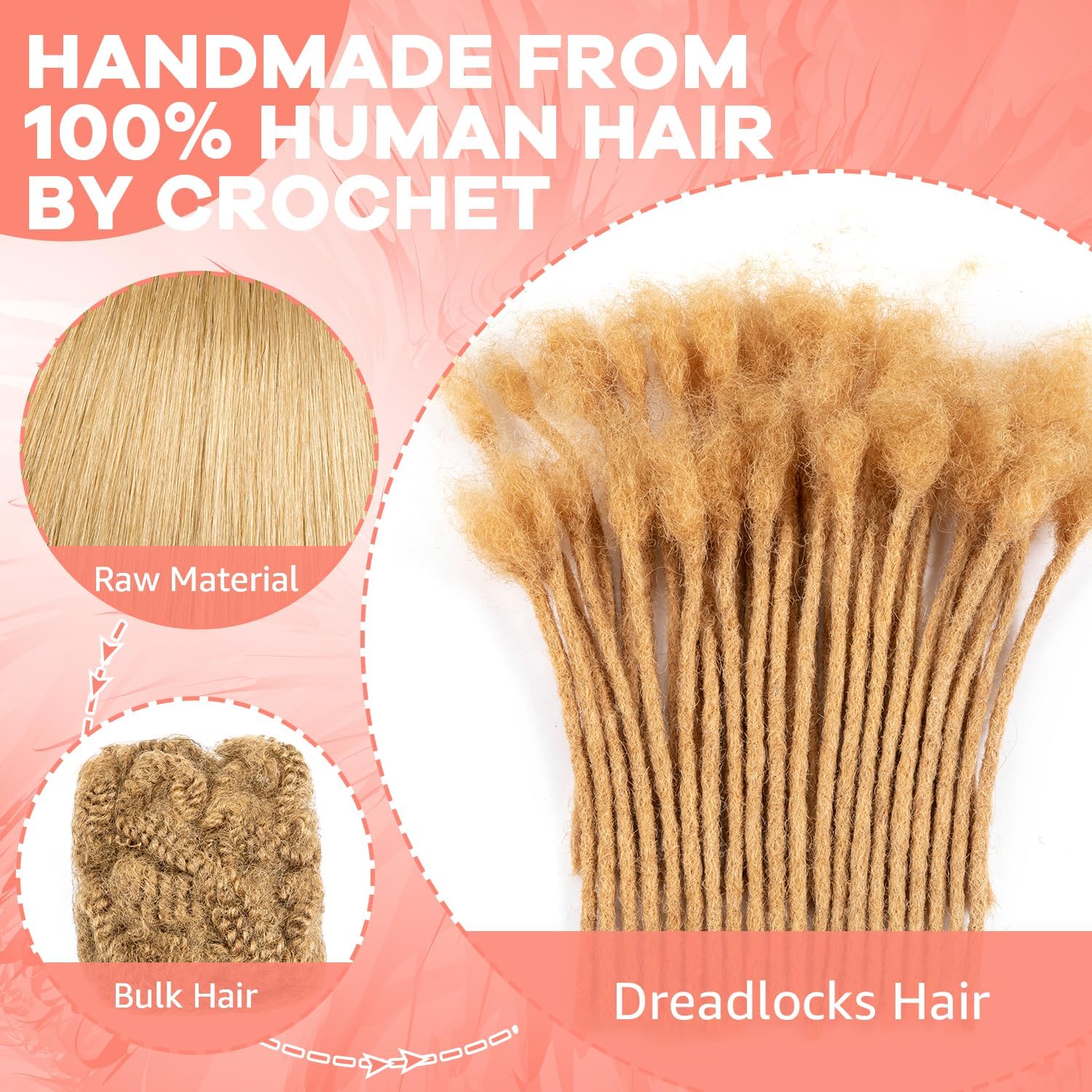 Real Human Hair Dreadlocks Thick Human Hair Dreadlocks Human Hair Dreadlocks for Cosplay