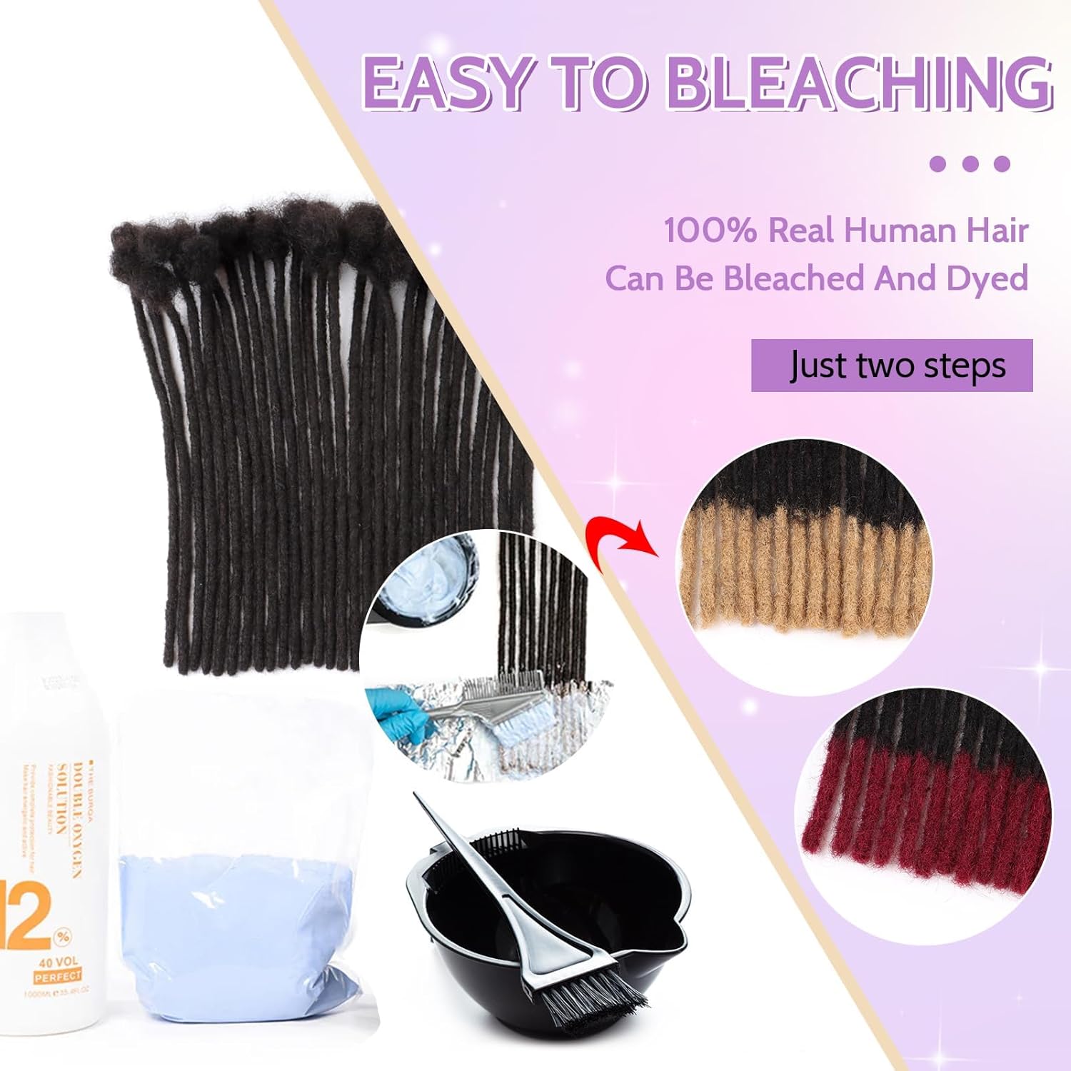 Real Human Hair Dreadlocks Thick Human Hair Dreadlocks Human Hair Dreadlocks for Cosplay